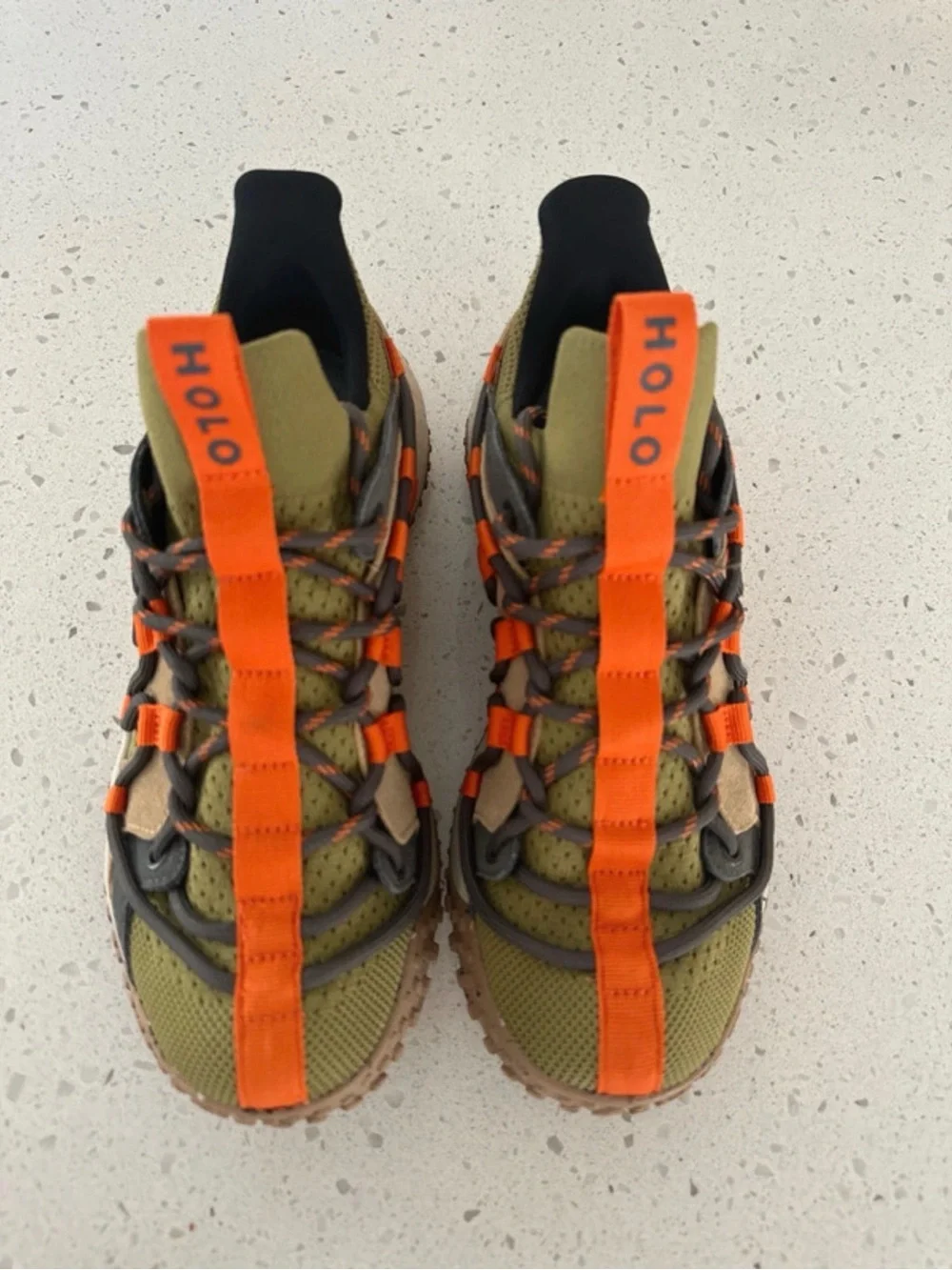 Holo Zeus Moss Trail Running Shoes Green Orange Lace Up Women's 8.5 NWOB